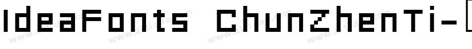 IdeaFonts ChunZhenTi字体转换